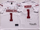 Youth Oklahoma Sooners #1 Kyler Murray White Limited Jersey