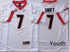 Youth Georgia Bulldogs #7 D'Andre Swift White Limited Jersey