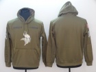 St.Louis Rams Blank Green Salute To Service Hoodie