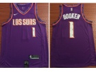 Nike Phoenix Suns #1 Devin Booker Purple City Swingman Jersey