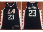 Nike Los Angeles Clippers #23 Lou Williams Blue City Swingman Jersey