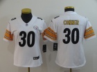 Pittsburgh Steelers #30 James Conner White Women Vapor Untouchable Limited Jersey