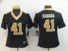 Womens New Orleans Saints #41 Alvin Kamara Black Vapor Untouchable Limited Jersey