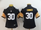 Pittsburgh Steelers #30 James Conner Black New Style Women Vapor Untouchable Limited Jersey