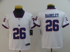 Youth New York Giants #26 Saquon Barkley White Color Rush Limited Jersey