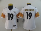 Womens Pittsburgh Steelers #19 JuJu Smith-Schuster White Vapor Limited Jersey