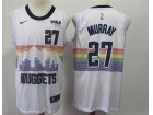 Nike Denver Nuggets #27 Jamal Murray  White City Jersey