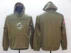 Miami Dolphins Green Salute to Service Hoodie