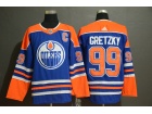 Adidas Edmonton Oilers #99 Wayne Gretzky Blue Hockey Jersey