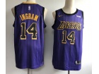 Nike Los Angeles Lakers #14 Brandon Ingram Purple City Swingman Jersey