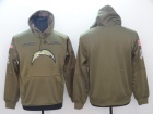 Los Angeles Chargers Green Salute To Service Hoodie