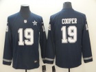 Dallas Cowboys #19 Amari Cooper Blue Long Sleeves Vapor Untouchable Limited Jersey