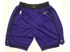 Nike Los Angeles Lakers Purple Pinstripes City Shorts