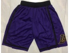 Nike Los Angeles Lakers Purple Pinstripes City Shorts