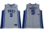 Duke Blue Devils #5 R.J. Barrett White Elite College Basketball Jersey