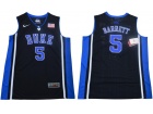 Duke Blue Devils #5 R.J. Barrett Black Elite College Basketball Jersey