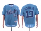 Atlanta Braves #13 Ronald Acuna Jr. Baby Blue Baseball Jersey