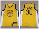 Nike Golden State Warriors #30 Stephen Curry Gold Earned Swingman Basketball Jersey