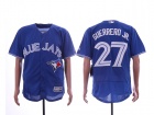 Toronto Blue Jays #27 Vladimir Guerrero JR Blue Flexbase Jersey