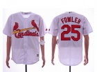 St. Louis Cardinals #25 Dexter Fowler White Cool Base Jersey