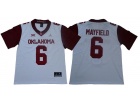 Oklahoma Sooners #6 Baker Mayfield White New Style Vapor Limited Jerseys