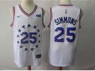 Nike Philadelphia 76ers #25 Ben Simmons White Earned Edition Swingman Jersey