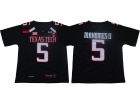 Texas Tech #5 Patrick Mahomes II Black College Football Jersey