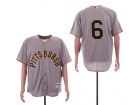 Pittsburgh Pirates #6 Starling Marte Grey Turn Back Jersey