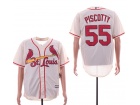 St. Louis Cardinals #55 Stephen Piscotty Cream Cool Base Jersey