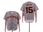 San Francisco Giants #15 Bruce Bouchy Grey Cool Base Jersey