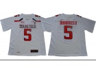 Texas Tech #5 Patrick Mahomes II White College Football Jersey