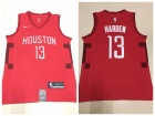 Nike Houston Rockets #13 James Harden Red Earned Edition Basketball Jersey