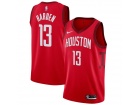 Nike Houston Rockets #13 James Harden Red Earned Edition Basketball Jersey