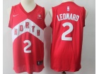 Nike Toronto Raptors #2 Kawhi Leonard Red Earned Edition Swingman Basketball Jersey