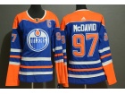 Adidas Women Edmonton Oilers #97 Connor McDavid Blue Hockey Jersey