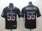 Dallas Cowboys #55 Leighton Vander Esch Black USA Flag Vapor Limited Jersey