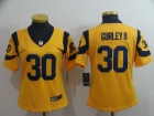 Woman St.Louis Rams #30 Todd Gurley Yellow Color Rush Limited Jersey