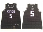 Nike Sacramento Kings #5 De'Aaron Fox Black Basketball Jersey