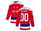 Men's Washington Capitals Adidas Red Alternate Any Name Any Number Stitched Custom Hockey Jersey