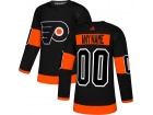 Men's Philadelphia Flyers Adidas Black Alternate Any Name Any Number Stitched Custom Hockey Jersey