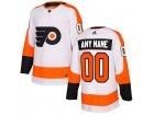 Men's Philadelphia Flyers Adidas White  Alternate Any Name Any Number Stitched Custom Hockey Jersey