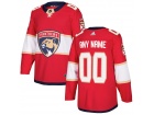 Men's Florida Panthers Adidas Red Any Name Any Number Stitched Custom Hockey Jersey