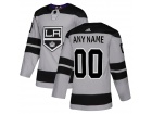 Men's Los Angeles Kings Adidas Gray Alternate Any Name Any Number Stitched Custom Hockey Jersey