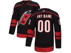 Men's Carolina Hurricanes Adidas Black   Alternate Any Name Any Number Stitched Custom Hockey Jersey