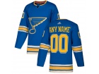 Men's St. Louis Blues Adidas Light Blue Alternate Any Name Any Number Stitched Custom Hockey Jersey