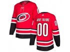 Men's Carolina Hurricanes Adidas Red Any Name Any Number Stitched Custom Hockey Jersey