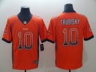 Chicago Bears #10 Mitch Trubisky Orange Drift Fashion Vapor Untouchable Limited Jersey