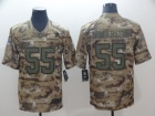 Dallas Cowboys #55 Leighton Vander Esch Camo Salute to Service Vapor Limited Jersey