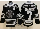 Adidas Chicago Blackhawks #7 Brent Seabrook Black Winter Classic Hockey Jersey