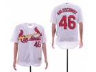 St. Louis Cardinals #46 Goldschmidt White Flexbase Jersey